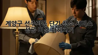 ✨ 계양구 선주지동 단기 청소 서비스 성공 비결 파헤치기! 🏡✨